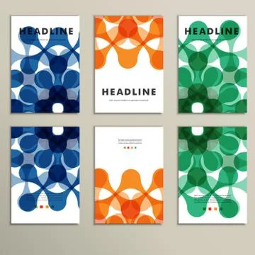 Vector pattern with abstract figures for design Stock Illustration