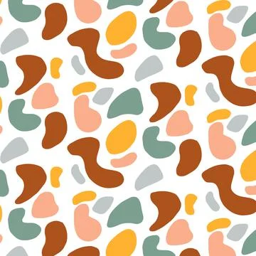 Vector pattern with abstractions in boho style. Stock Illustration