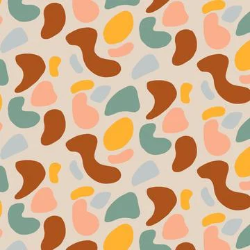 Vector pattern with abstractions in boho style. Stock Illustration