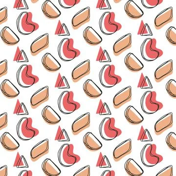 Vector pattern with abstractions . Stock Illustration