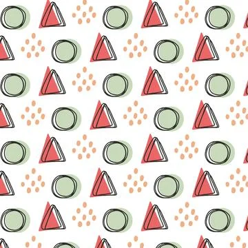 Vector pattern with abstractions . Stock Illustration