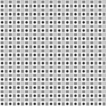Vector pattern of alternating squares and circles. Repeatable. 스톡 일러스트