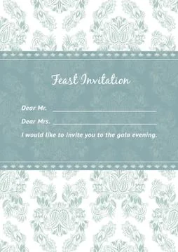 Vector Pattern and Frame template Stock Illustration