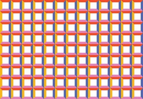 Vector pattern background. Mosaic decor clean geometric design Illustrazione stock