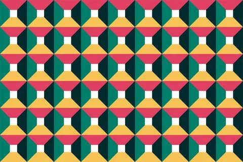 Vector pattern background. Mosaic decor clean geometric design Illustrazione stock