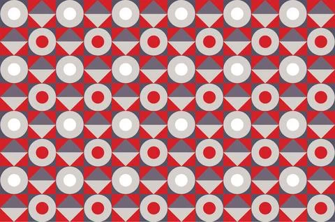 Vector pattern background. Mosaic decor clean geometric design Stock Illustration