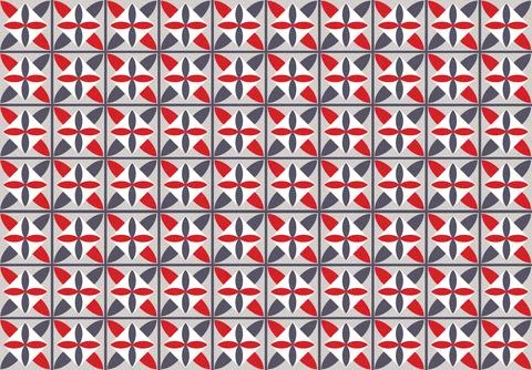 Vector pattern background. Mosaic decor clean geometric design. Stock Illustration
