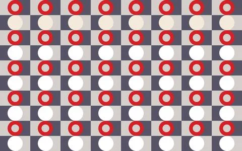 Vector pattern background. Mosaic decor clean geometric design Stock Illustration