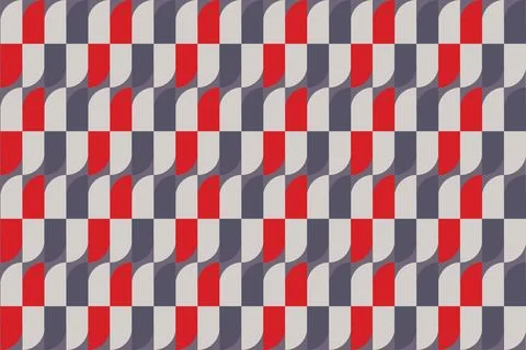 Vector pattern background. Mosaic decor clean geometric design Stock Illustration