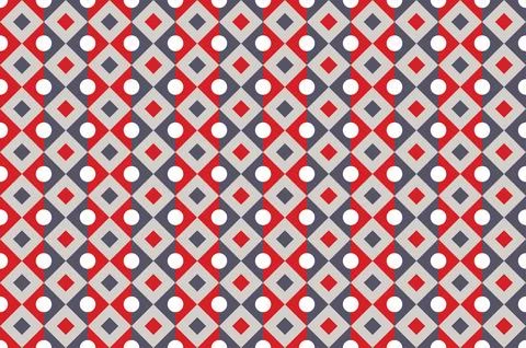 Vector pattern background. Mosaic decor clean geometric design. Stock Illustration