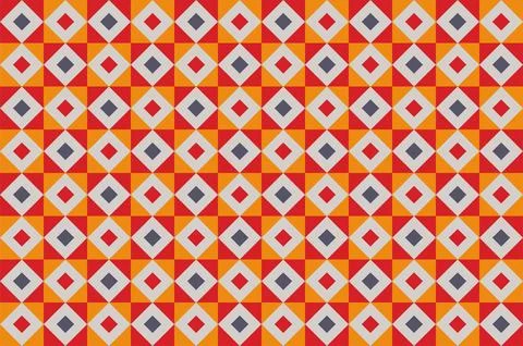 Vector pattern background. Mosaic decor clean geometric design Illustrazione stock
