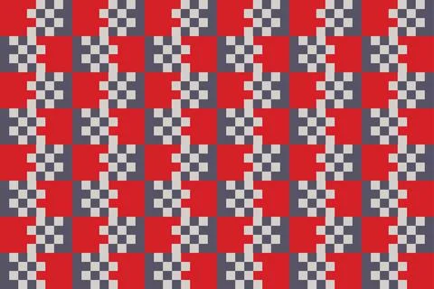 Vector pattern background. Mosaic decor clean geometric design Stock Illustration