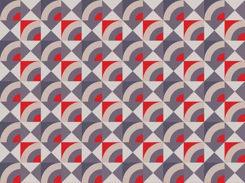 Vector pattern background. Mosaic decor clean geometric design Illustrazione stock