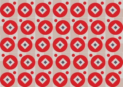 Vector pattern background. Mosaic decor clean geometric design Stock Illustration