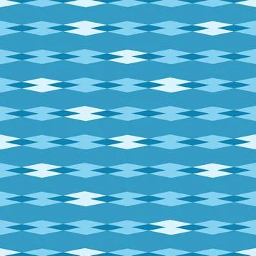 Vector pattern with blue rhombus. Seamless elegant geometric pattern. Stock Illustration