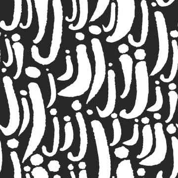 Vector Pattern with Calligraphy Letters J Stock Illustration