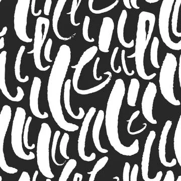 Vector Pattern with Calligraphy Letters L Illustrazione stock