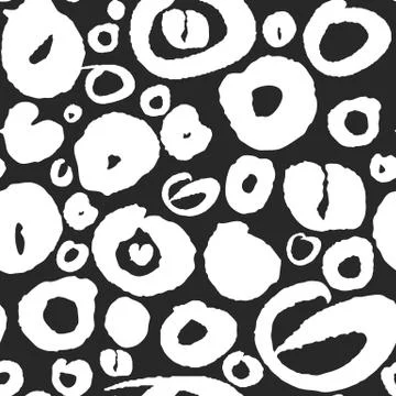 Vector Pattern with Calligraphy Letters O Stock Illustration