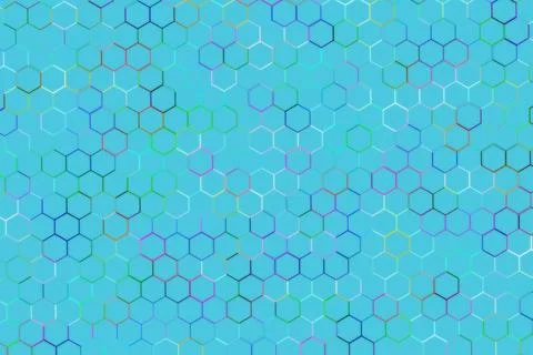 Vector pattern of chemical molecules on blue background Illustrazione stock