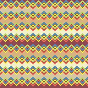 Vector pattern with colorful abstract lines. Interwined stripes. Stock Illustration