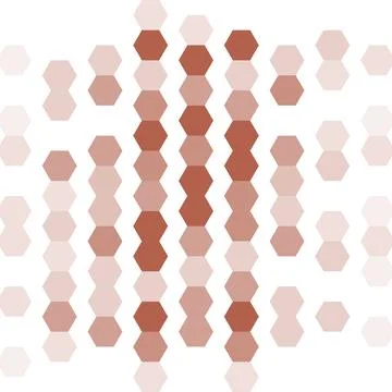 Vector pattern with colorful hexagons. イラスト素材