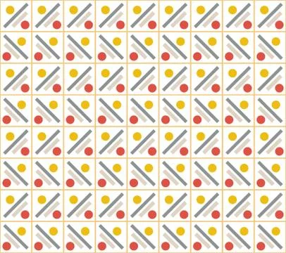 Vector pattern -colorful seamless geometric background Illustrazione stock