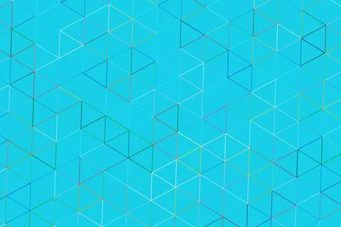 Vector pattern of connected lines and geometric shapes Stock Photos