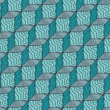 Vector pattern with cubes Stockillustratie