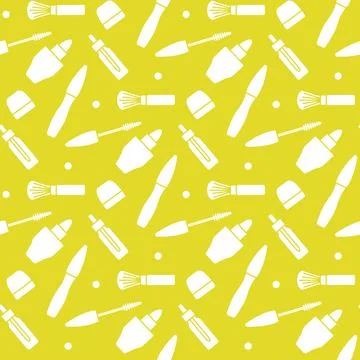 Vector Pattern Decorative cosmetics Makeup Beauty イラスト素材