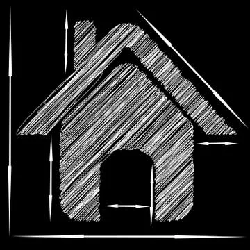 Vector pattern design house Stock Illustration