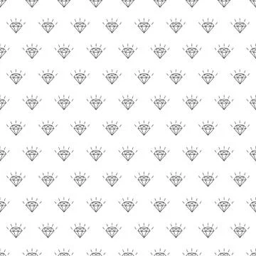 Vector pattern with diamonds. Seamless pattern can be used for wallpaper Illustrazione stock
