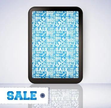 Vector pattern of discount. Sales. Stock Illustration