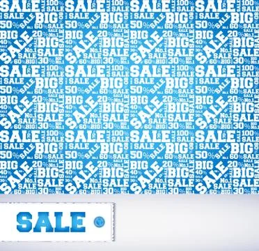 Vector pattern of discount. Sales. Stock Illustration