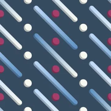 Vector pattern of dynamic composition of different colored rounded shapes with イラスト素材