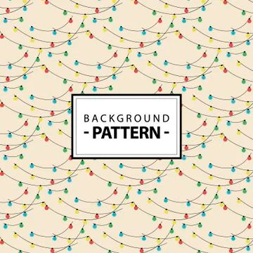 Vector pattern garlands Stock Illustration