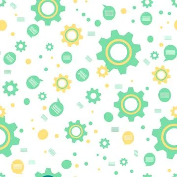 Vector pattern Gear Cog wheel Mechanics Teamwork イラスト素材