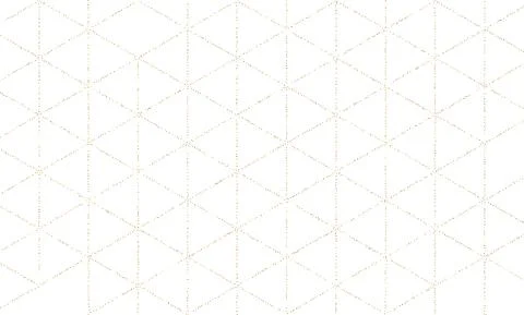 Vector pattern. Geometric background with rhombus and nodes. Golden texture. Stock Illustration