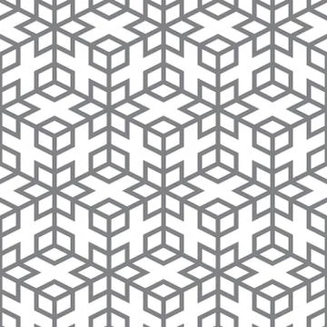 Vector pattern - geometric design from gray lines 스톡 일러스트