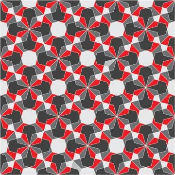 Vector pattern of geometric hexagons mosaic seamless texture 스톡 일러스트