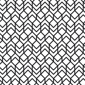 Vector pattern with geometric ornament Stock Illustration