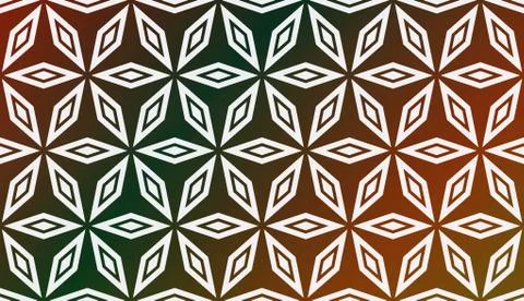 Vector Pattern In Geometric Style with smooth multicolored colorful gradient  イラスト素材