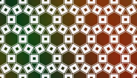 Vector Pattern In Geometric Style with smooth multicolored colorful gradient  Stock Illustration