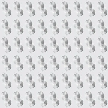 Vector pattern with geometric waves. Endless stylish texture. Ripple monochr 스톡 일러스트