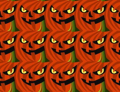 Vector pattern for Halloween. Pumpkin,flowers and spiderweb on the Hallowee.. Illustrazione stock