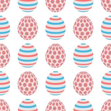 Vector Pattern Happy Easter egg Festive Holiday 스톡 일러스트