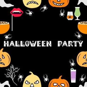 Vector pattern Happy Halloween Party Mask Jack Illustrazione stock