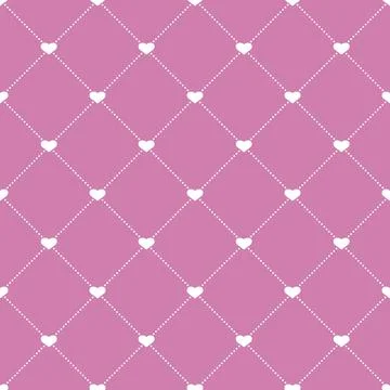 Vector pattern heart symbol, diagonal pattern cell Stock Illustration