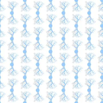 Vector pattern with herbal elements. Decorative seamless background. Illustrazione stock