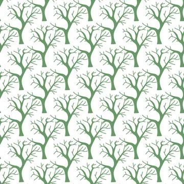 Vector pattern with herbal elements. Decorative seamless background. Stock Illustration