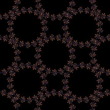 Vector pattern with herbal elements. Decorative seamless background. Stock Illustration